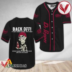 Achmed Back Off With Dr Pepper Baseball Jersey, Perfect Gifts For Fans - Vesles2014S 3