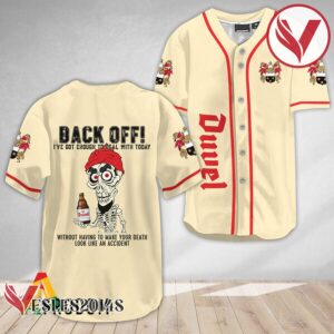 Achmed Back Off With Duvel Beer Baseball Jersey, Perfect Gifts For Fans - Vesles2014S 2