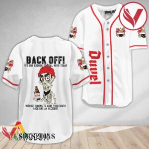 Achmed Back Off With Duvel Beer Baseball Jersey, Perfect Gifts For Fans - Vesles2014S