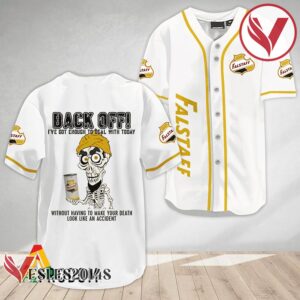 Achmed Back Off With Falstaff Beer Baseball Jersey, Perfect Gifts For Fans - Vesles2014S