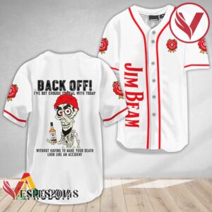 Achmed Back Off With Jim Beam Baseball Jersey, Perfect Gifts For Fans - Vesles2014S 2