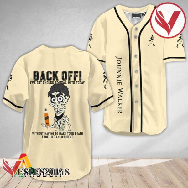 Achmed Back Off With Johnnie Walker Baseball Jersey, Perfect Gifts For Fans - Vesles2014S 2