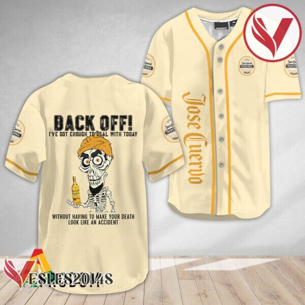 Achmed Back Off With Jose Cuervo Baseball Jersey, Perfect Gifts For Fans - Vesles2014S 2