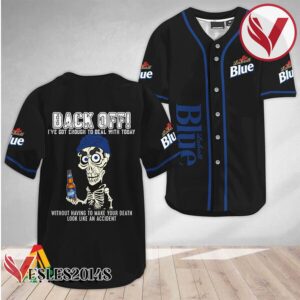 Achmed Back Off With Labatt Blue Beer Baseball Jersey, Perfect Gifts For Fans - Vesles2014S