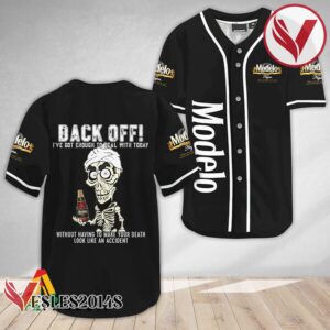 Achmed Back Off With Modelo Baseball Jersey, Perfect Gifts For Fans - Vesles2014S