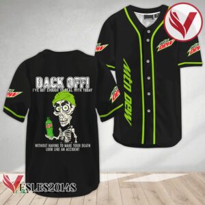 Achmed Back Off With Mountain Dew Baseball Jersey, Perfect Gifts For Fans - Vesles2014S