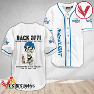 Achmed Back Off With Natural Light Baseball Jersey, Perfect Gifts For Fans - Vesles2014S