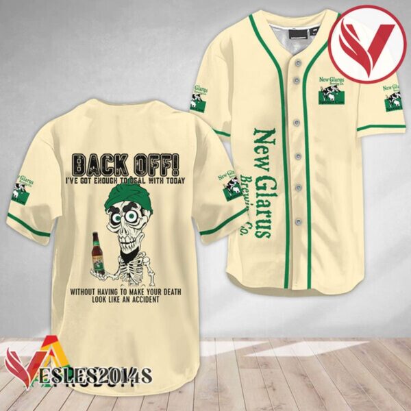 Achmed Back Off With New Glarus Beer Baseball Jersey, Perfect Gifts For Fans - Vesles2014S 2