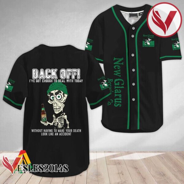 Achmed Back Off With New Glarus Beer Baseball Jersey, Perfect Gifts For Fans - Vesles2014S 3
