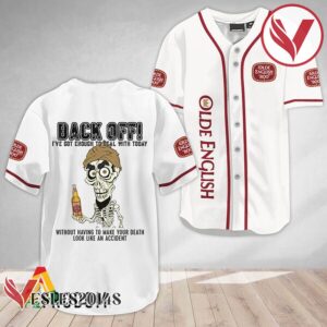 Achmed Back Off With Olde English 800 Beer Baseball Jersey, Perfect Gifts For Fans - Vesles2014S
