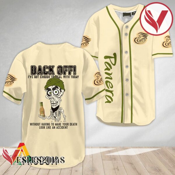 Achmed Back Off With Panera Bread Baseball Jersey, Perfect Gifts For Fans - Vesles2014S 2