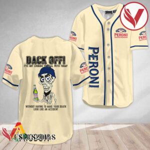 Achmed Back Off With Peroni Beer Baseball Jersey, Perfect Gifts For Fans - Vesles2014S 3