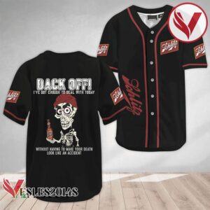 Achmed Back Off With Schlitz Beer Baseball Jersey, Perfect Gifts For Fans - Vesles2014S 3