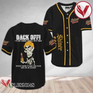 Achmed Back Off With Shiner Bock Beer Baseball Jersey, Perfect Gifts For Fans - Vesles2014S