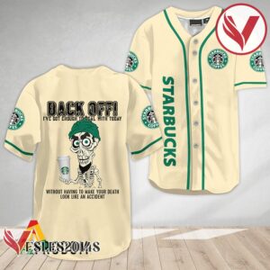 Achmed Back Off With Starbucks Baseball Jersey, Perfect Gifts For Fans - Vesles2014S 3