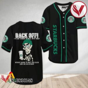Achmed Back Off With Starbucks Baseball Jersey, Perfect Gifts For Fans - Vesles2014S