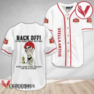Achmed Back Off With Stella Artois Baseball Jersey, Perfect Gifts For Fans - Vesles2014S