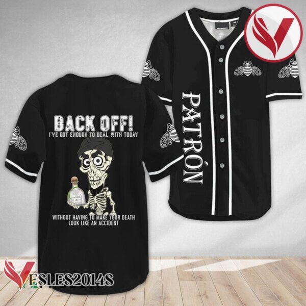 Achmed Back Off With The Patron Baseball Jersey, Perfect Gifts For Fans - Vesles2014S 2