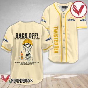 Achmed Back Off With Twisted Tea Baseball Jersey, Perfect Gifts For Fans - Vesles2014S 2