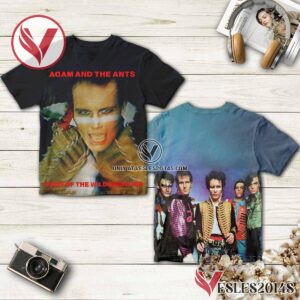 Adam And The Ants Kings Of The Wild Frontier Album Cover Shirt Style 2, Unique Gifts For Music Lovers - Vesles2014S