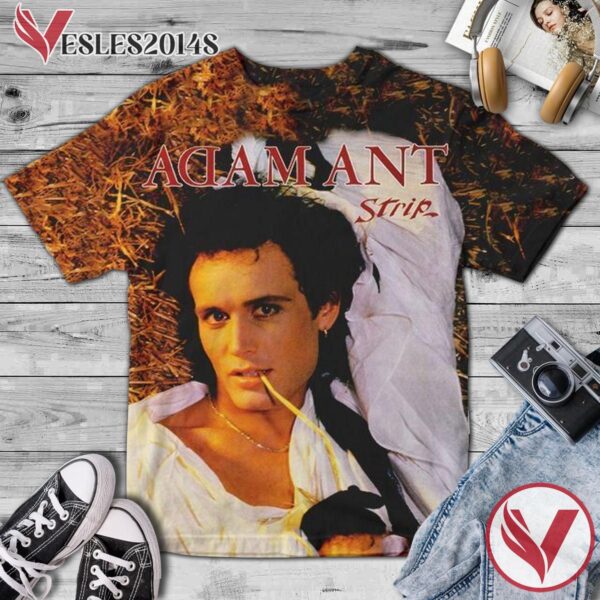 Adam Ant Strip Album Cover Style 2 Shirt, Perfect Gifts For Music Lovers - Vesles2014S