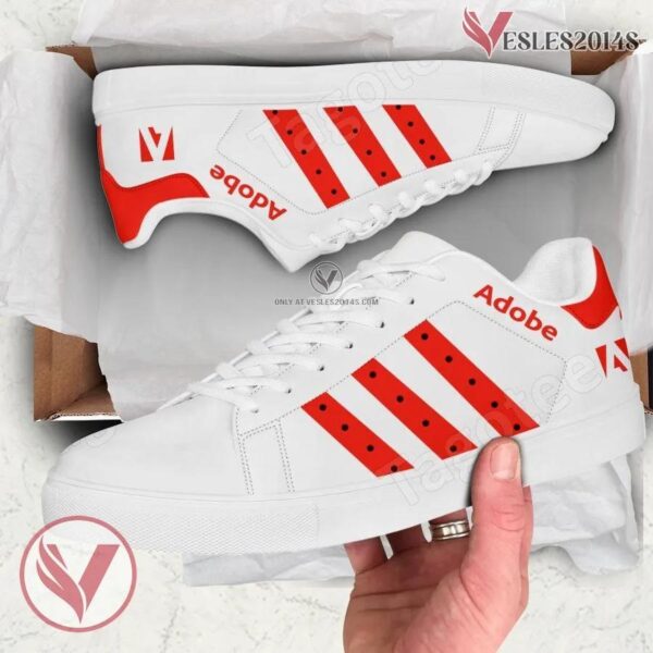 Adobe Logo Print Stan Smith Shoes For Men And Womens - Vesles2014s