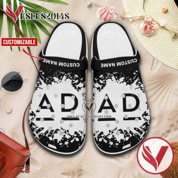 Adolfo Dominguez Logo Crocs Clogs, Unique Footwear For Fans 1