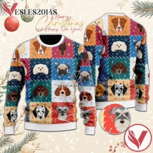 Adorable Dogs And Puppies Christmas Ugly Sweater, Unique Winter Outfits For Fans - Vesles2014S  1