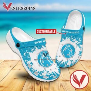 Advance Beauty College Logo Crocs Clogs, Unique Footwear For Fans