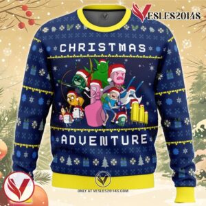 Adventure Time Christmas Quest Ugly Christmas Sweater, Unique Christmas Gift For Fans - Vesles2014S