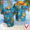 Adventure Time Hawaiian Graphic Print Short Sleeve Hawaiian Casual Shirt Vesles2014S
