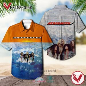 Aerosmith Band Aerosmith Album Cover Hawaiian Shirt, Best Gift For Music Lovers Vesles2014S