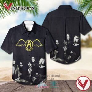 Aerosmith Band Get Your Wings Album Cover Hawaiian Shirt, Best Gift For Music Lovers Vesles2014S