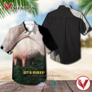 Aerosmith Band Get a Grip Album Cover Hawaiian Shirt, Best Gift For Music Lovers Vesles2014S