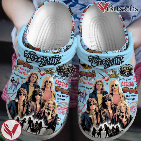 Aerosmith Band Music Crocs Crocband Clogs Shoes, Unique Gifts For Fans Style 1 - Vesles2014S