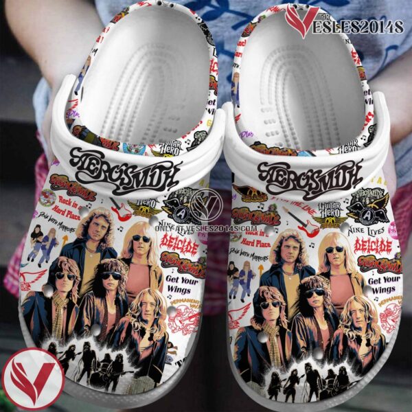 Aerosmith Band Music Crocs Crocband Clogs Shoes, Unique Gifts For Fans Style 1 - Vesles2014S