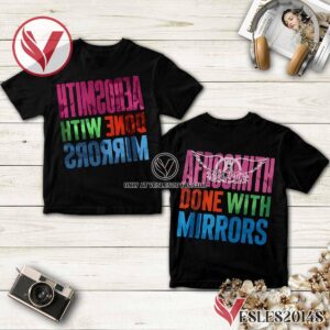 Aerosmith Done With Mirrors Album Cover Shirt, Unique Gifts For Music Lovers - Vesles2014S