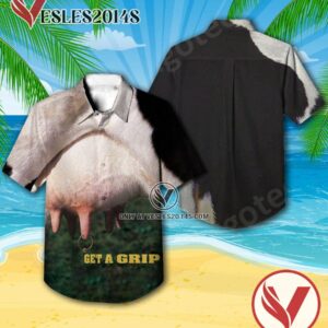 Aerosmith Get A Grip Album Cover Hawaiian Shirt, Unique Gifts For Music Lovers - Vesles2014S