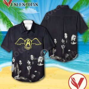 Aerosmith Get Your Wings Album Cover Hawaiian Shirt, Unique Gifts For Music Lovers - Vesles2014S