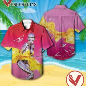 Aerosmith Just Push Play Album Cover Hawaiian Shirt, Unique Gifts For Music Lovers - Vesles2014S