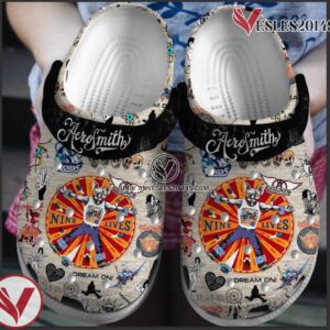 Aerosmith Music Crocs Crocband Clogs Shoes, Unique Gifts For Fans Style 1 - Vesles2014S