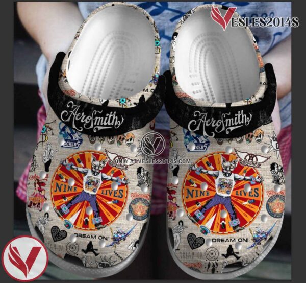 Aerosmith Music Crocs Crocband Clogs Shoes, Unique Gifts For Fans Style 1 - Vesles2014S