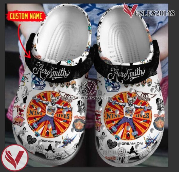 Aerosmith Music Crocs Crocband Clogs Shoes, Unique Gifts For Fans Style 4 - Vesles2014S