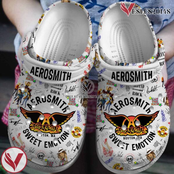 Aerosmith Music Crocs Crocband Clogs Shoes, Unique Gifts For Fans Style 5 - Vesles2014S