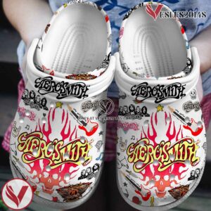 Aerosmith Musicosmith Music Crocs Crocband Clogs Shoes, Unique Gifts For Fans Style 1 - Vesles2014S