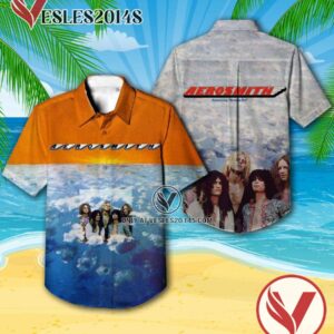 Aerosmith The Debut Studio Album Cover Hawaiian Shirt, Unique Gifts For Music Lovers - Vesles2014S
