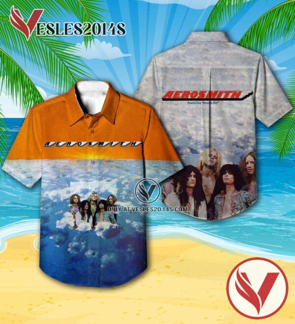 Aerosmith The Debut Studio Album Cover Hawaiian Shirt, Unique Gifts For Music Lovers - Vesles2014S