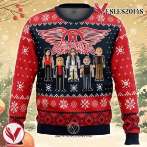 Aerosmith Ugly Christmas Sweater, Unique Christmas Gift For Fans - Vesles2014S
