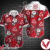 Afi Grey Tropical Floral Red Hawaiian Shirt, Unique Gifts For Friends - Vesles2014S 1