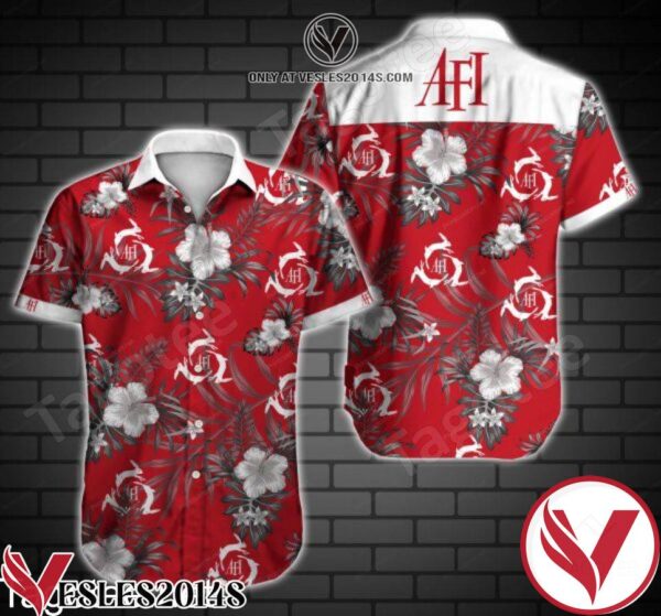 Afi Grey Tropical Floral Red Hawaiian Shirt, Unique Gifts For Friends - Vesles2014S 1